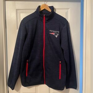 NFL New England Patriots Full Zip-Up Jacket - Size Medium